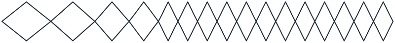 Diamond ramp for 20 mm webbings stitch pattern, 160.0 x 16.0 mm