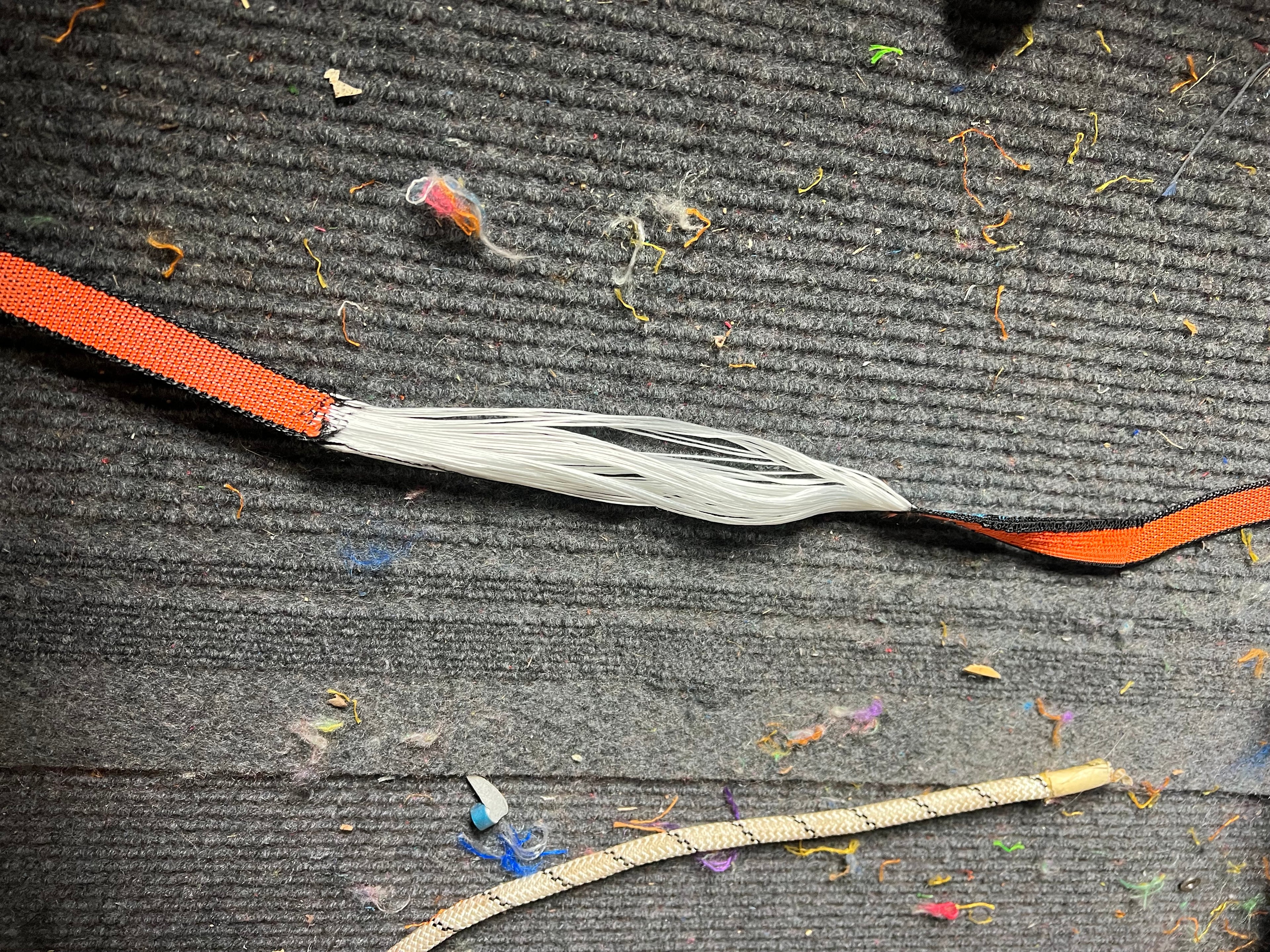 Webbing Grips and Polyester-Sheathed Dyneema webbings