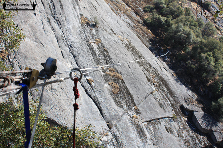 451 foot Highline Send