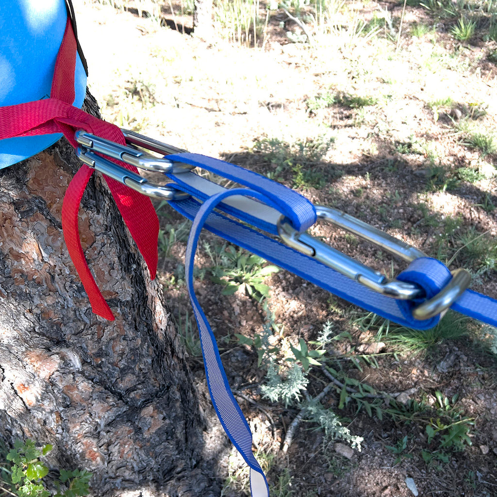 3-Carabiner Primitive Tensioning System